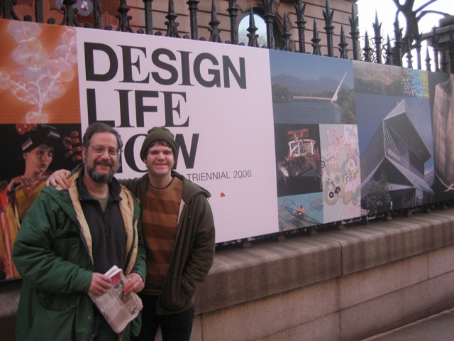 Jeremy and me outside the Cooper-Hewitt, Feb 2007